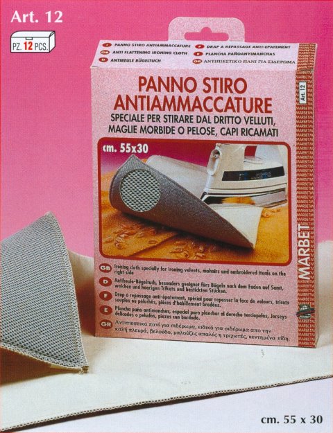 Art.12 Panno stiro antiammaccature cm. 55 x 30