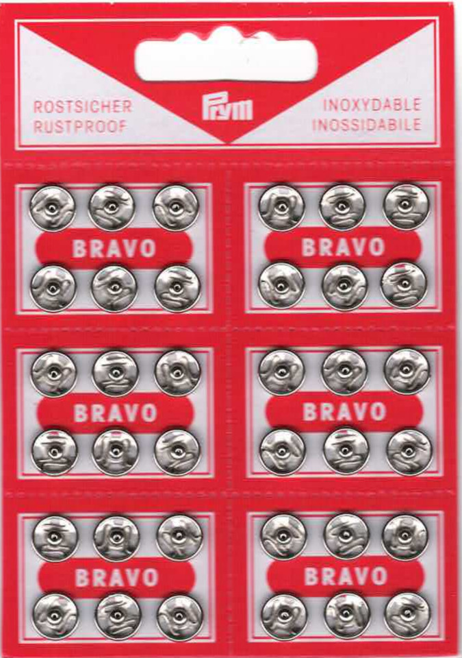 Art.12570 Bottoni automatici in ottone mm.9
