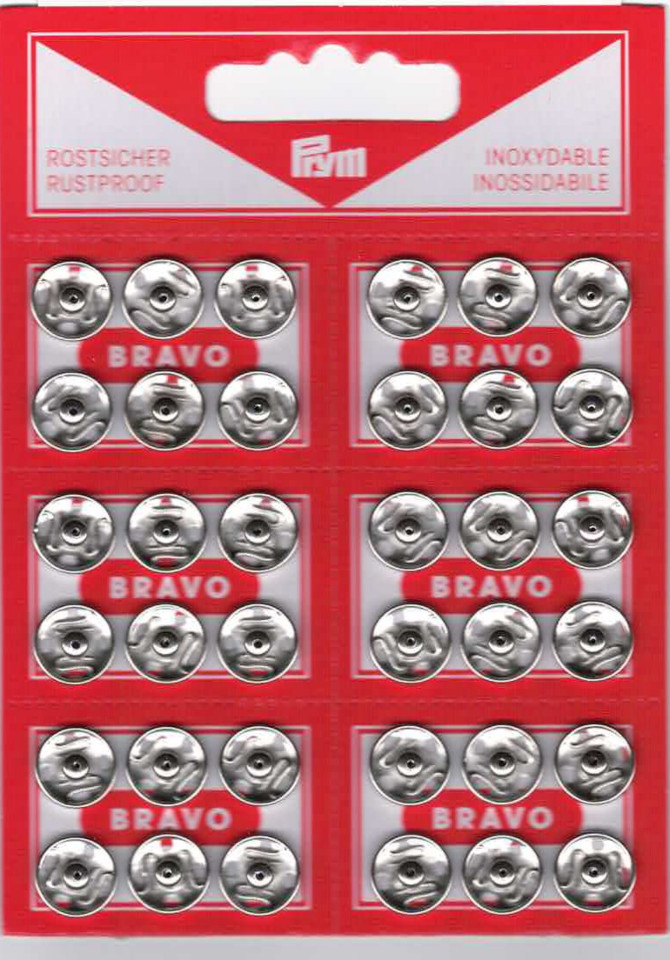 Art.12572 Bottoni automatici in ottone mm.13