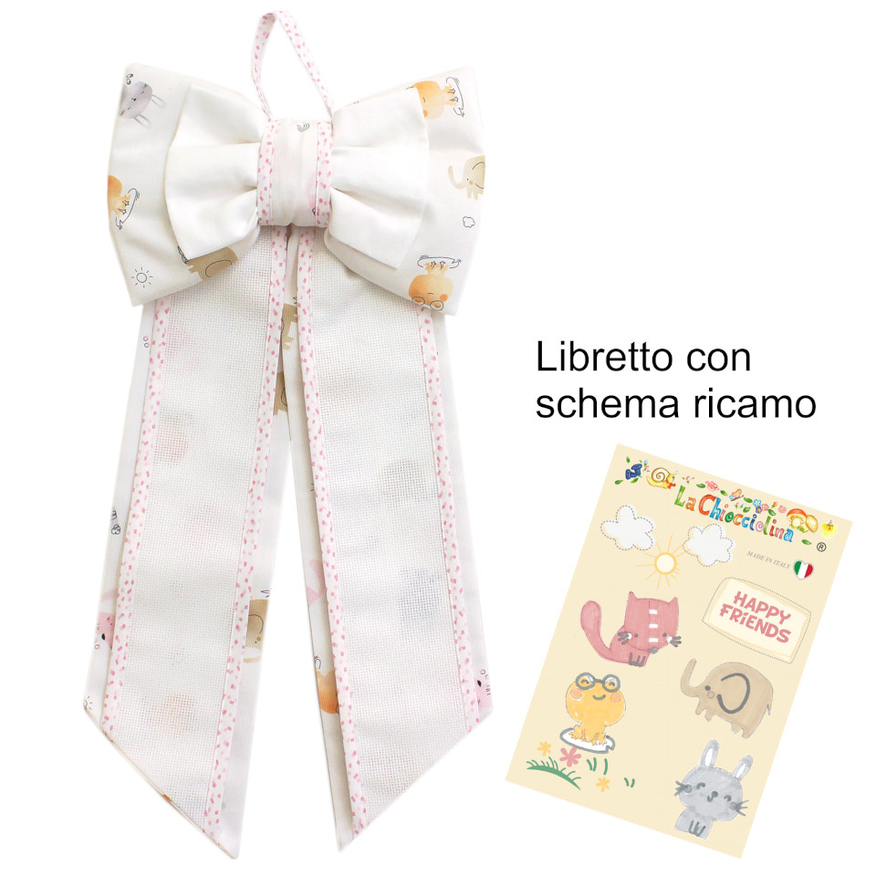 Art.48319 Fiocco nascita Happy Friends