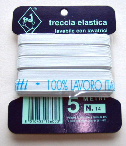 Art.49912 Elastico multiuso bordato mm.8