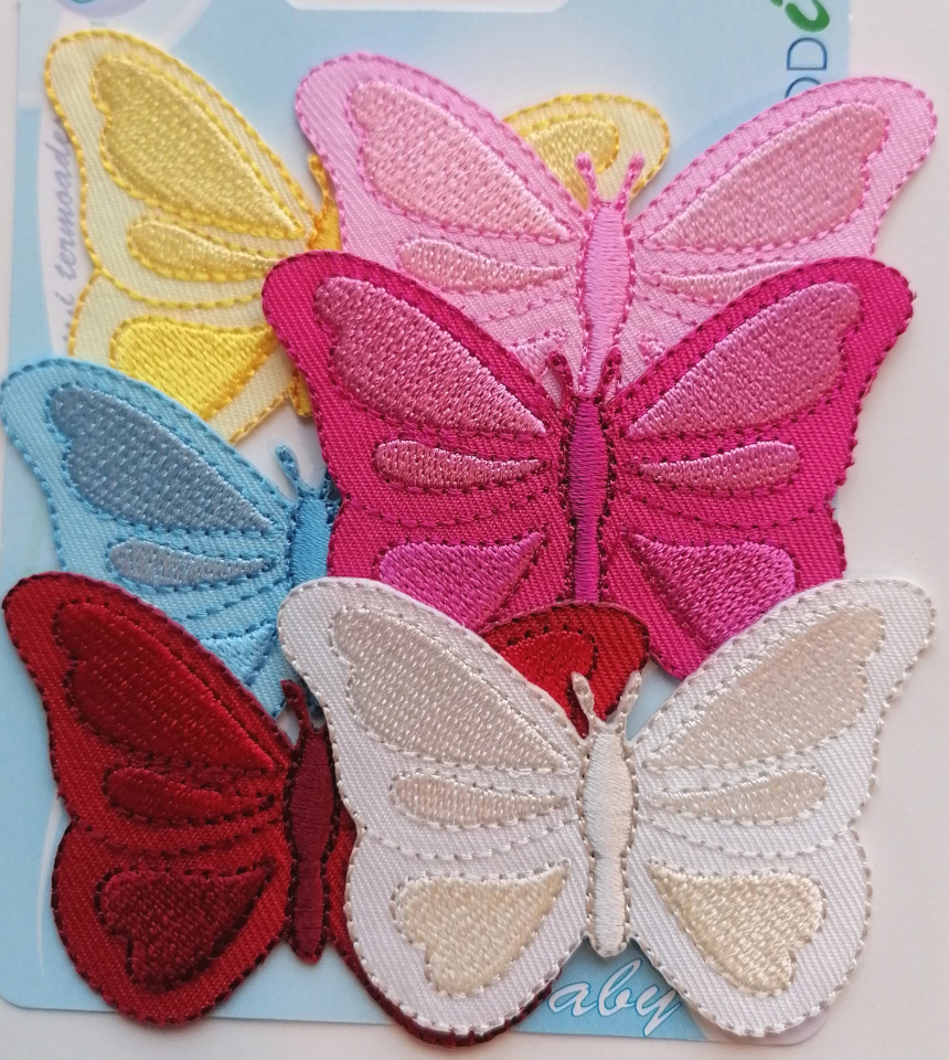 Art.60102 Assortimento motivi ricamati farfalle