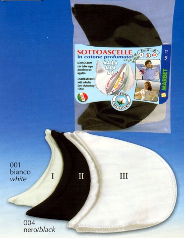 Art.74849 Sottoascelle con doppio strato assorbente in cotone